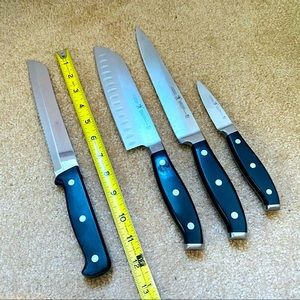 J.A Henckels Knife 4 pc set black